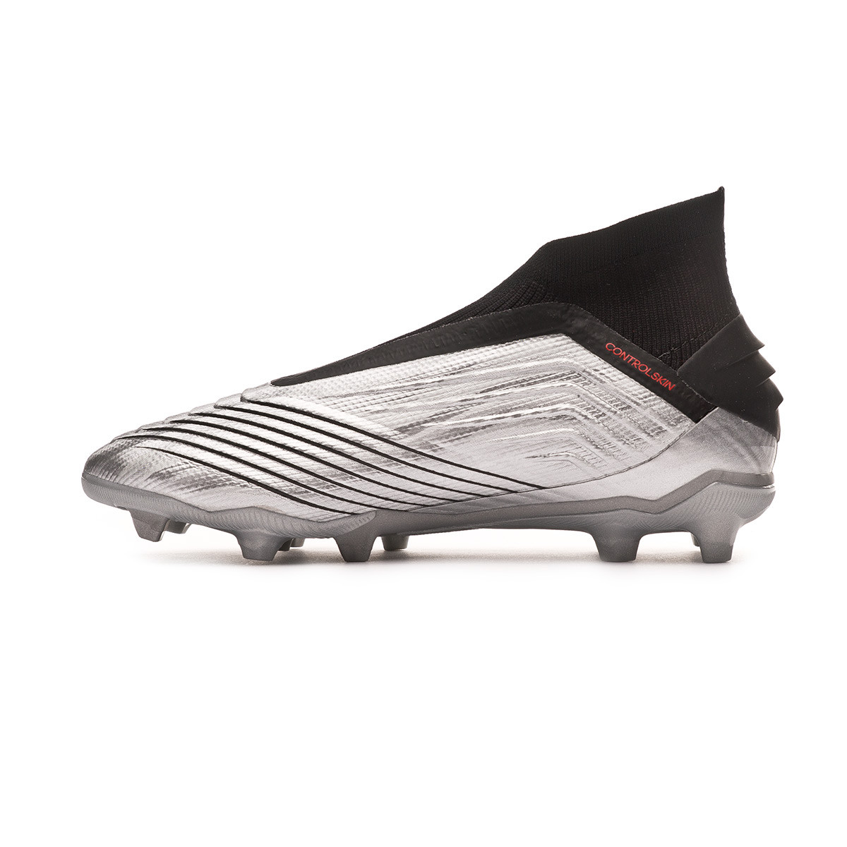 Scarpe adidas Predator 19+ FG Bambino Silver metallic-Core black-Hi red -  Negozio di calcio Fútbol Emotion