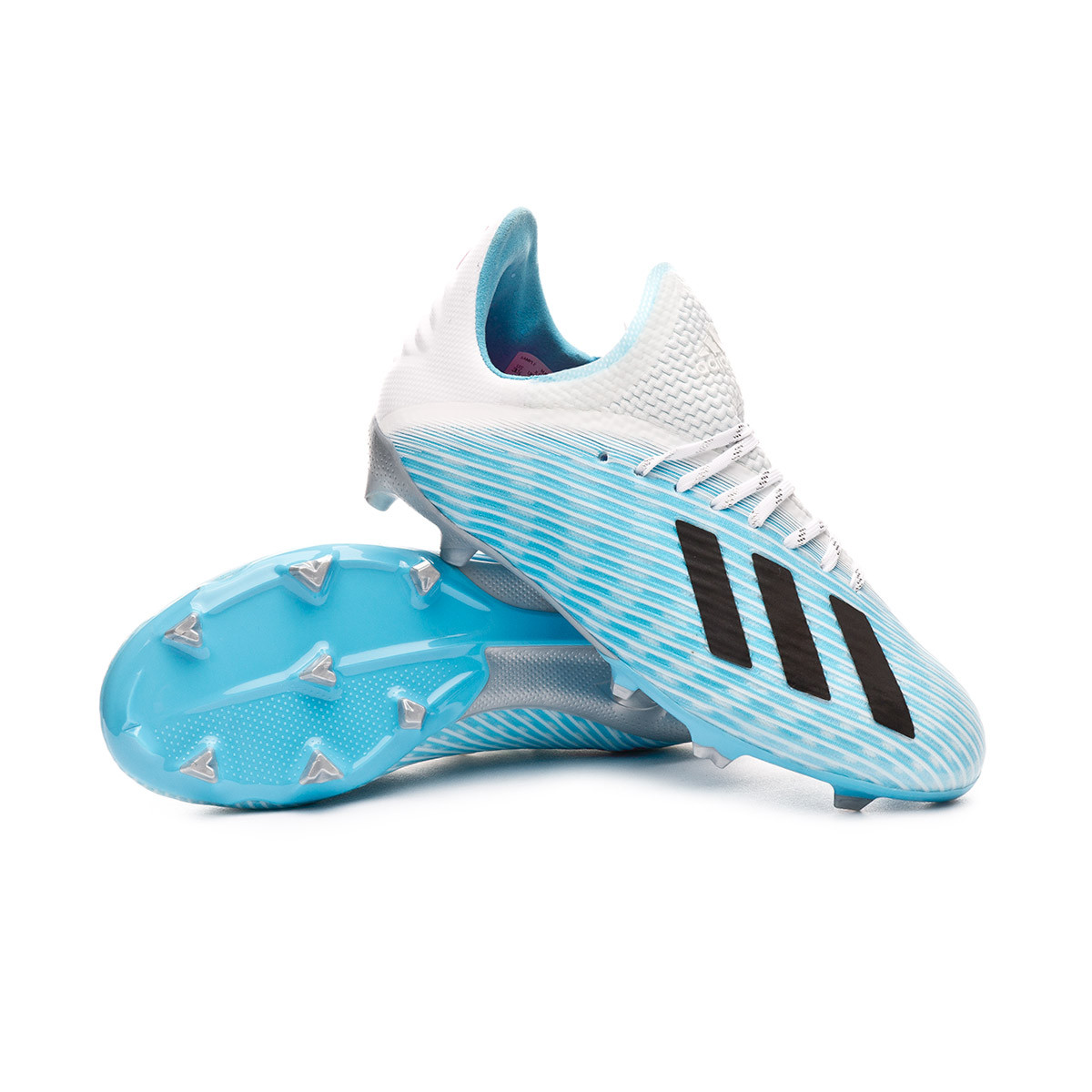 Football Boots adidas X 19.1 FG Niño Bright cyan-Core black-Shock pink -  Football store Fútbol Emotion