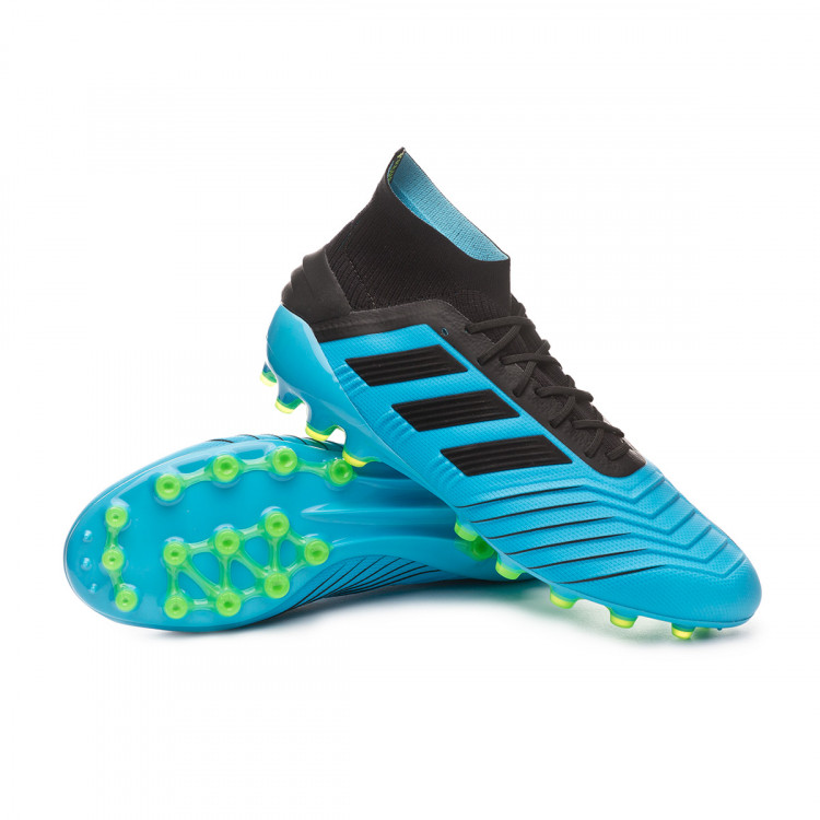 Football Boots adidas Predator 19.1 AG Bright cyan-Core black 
