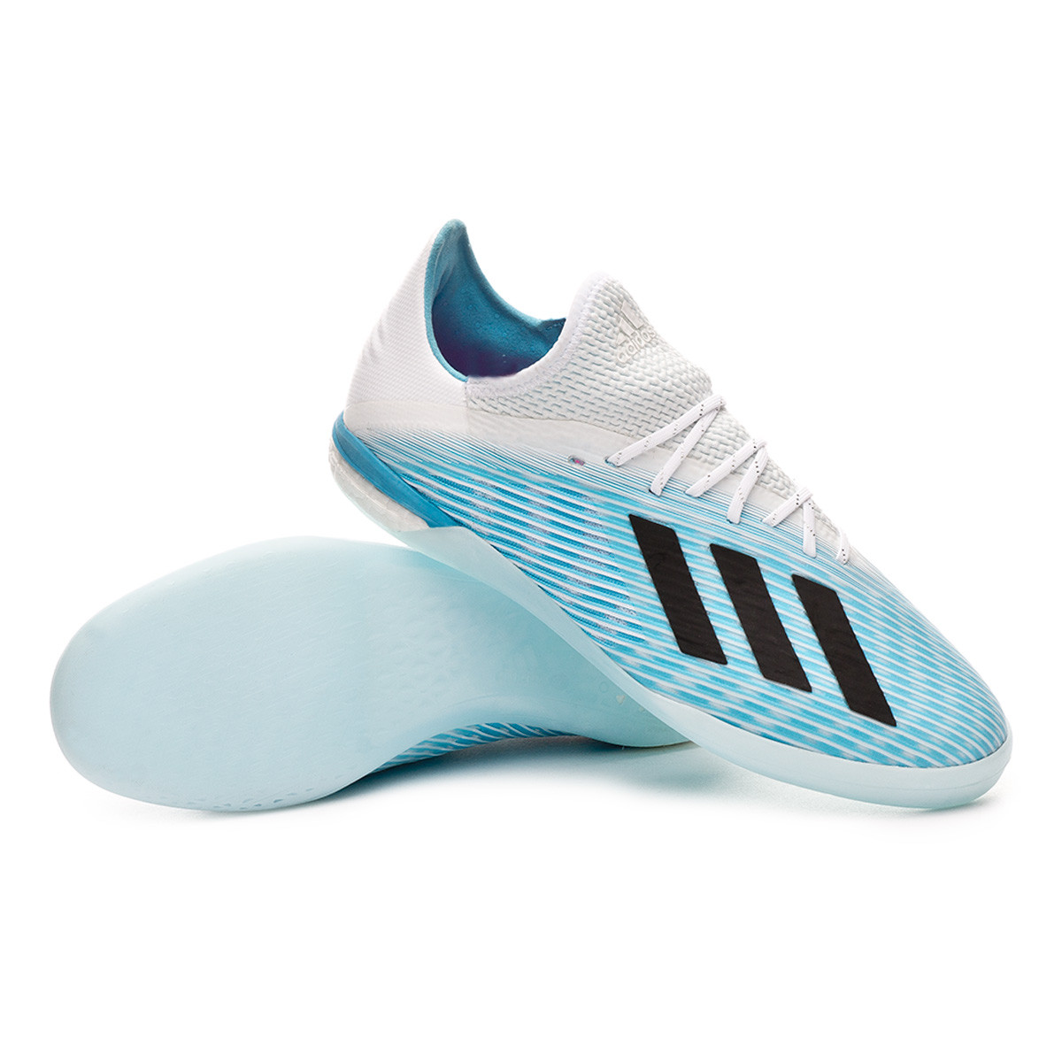 Futsal Boot adidas X 19.1 IN Bright cyan-Core black-Shock pink - Football  store Fútbol Emotion