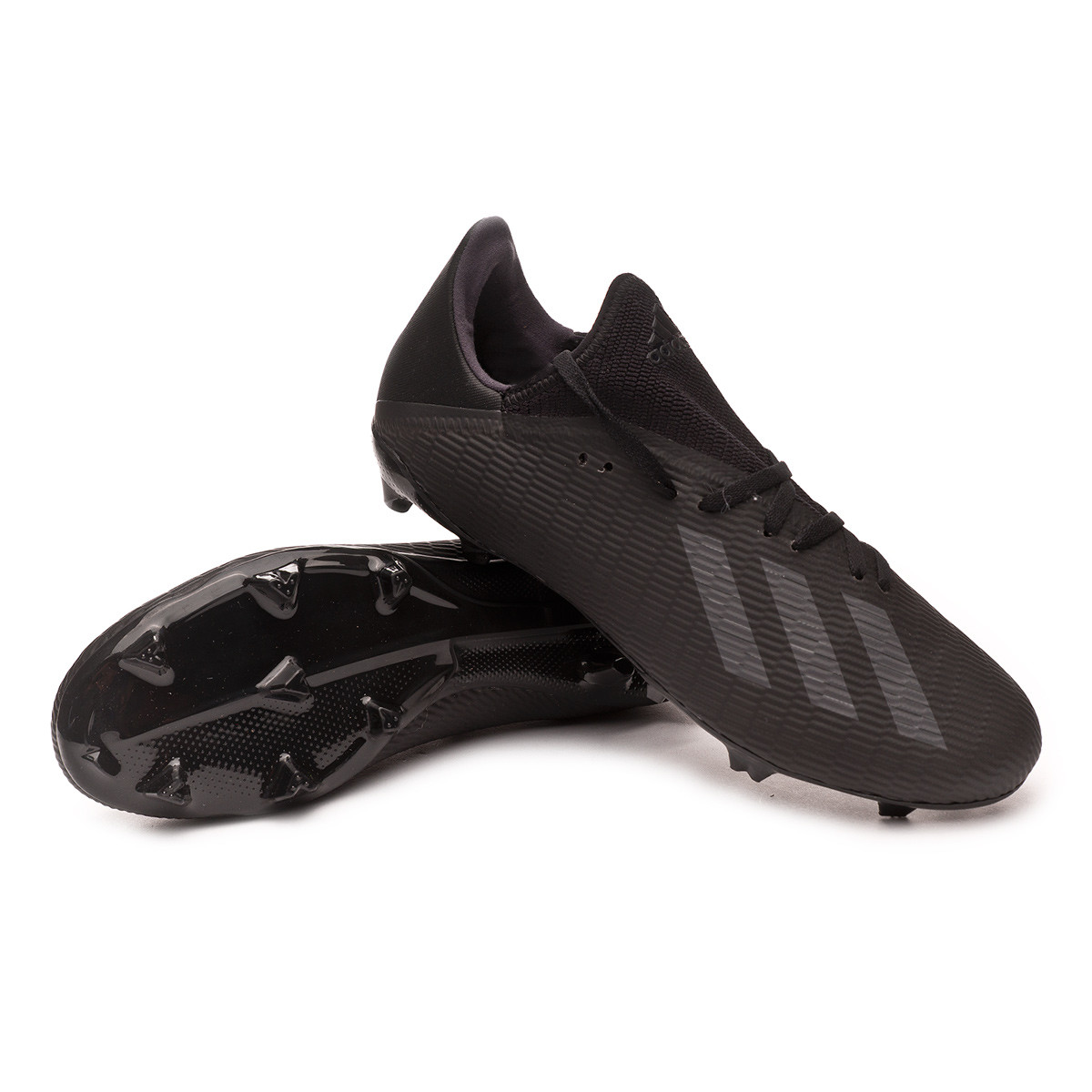 Bota de fútbol adidas X 19.3 FG Core black-Utility black-Silver metallic -  Tienda de fútbol Fútbol Emotion
