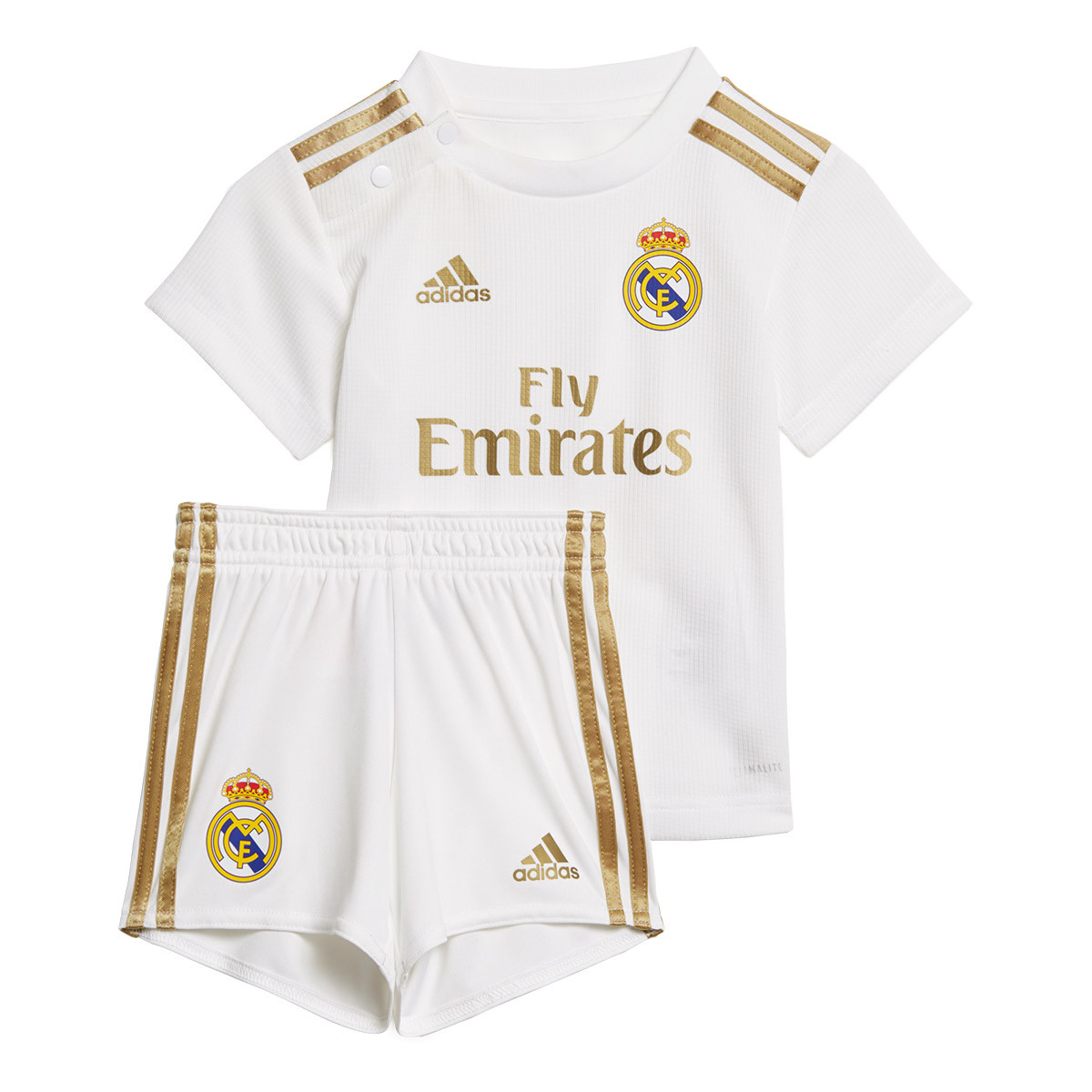 Conjunto adidas Real Madrid Primera Equipación 2019-2020 Bebé White -  Tienda de fútbol Fútbol Emotion