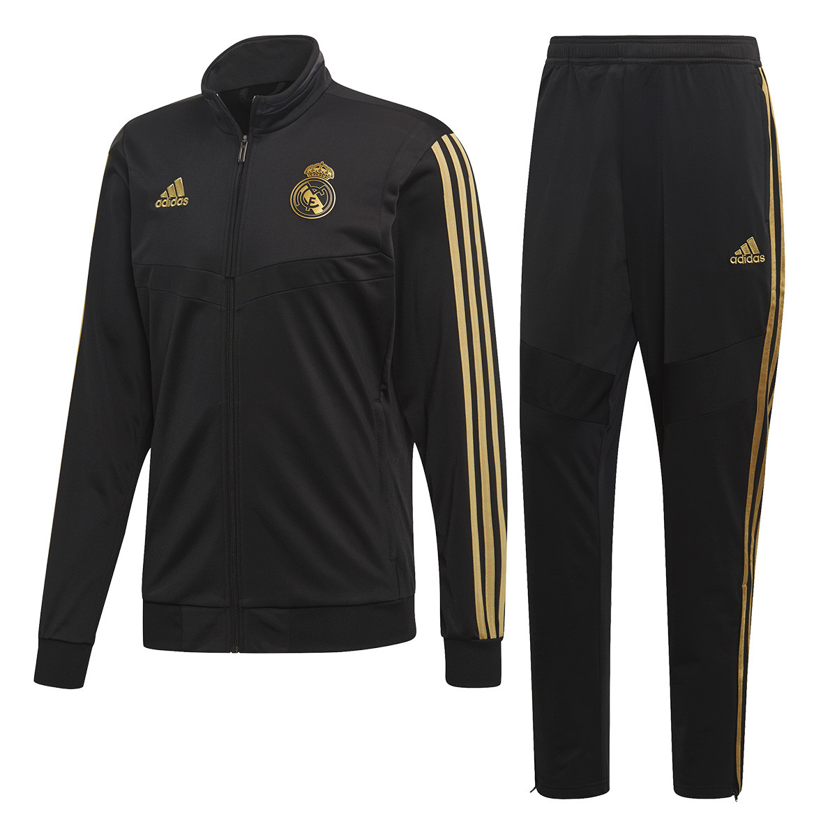 Tuta adidas Real Madrid PES 2019-2020 Black-Dark football gold - Negozio di  calcio Fútbol Emotion
