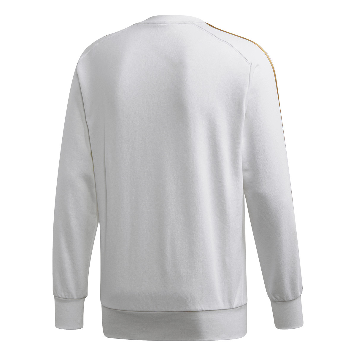 white and gold adidas sweatshirt