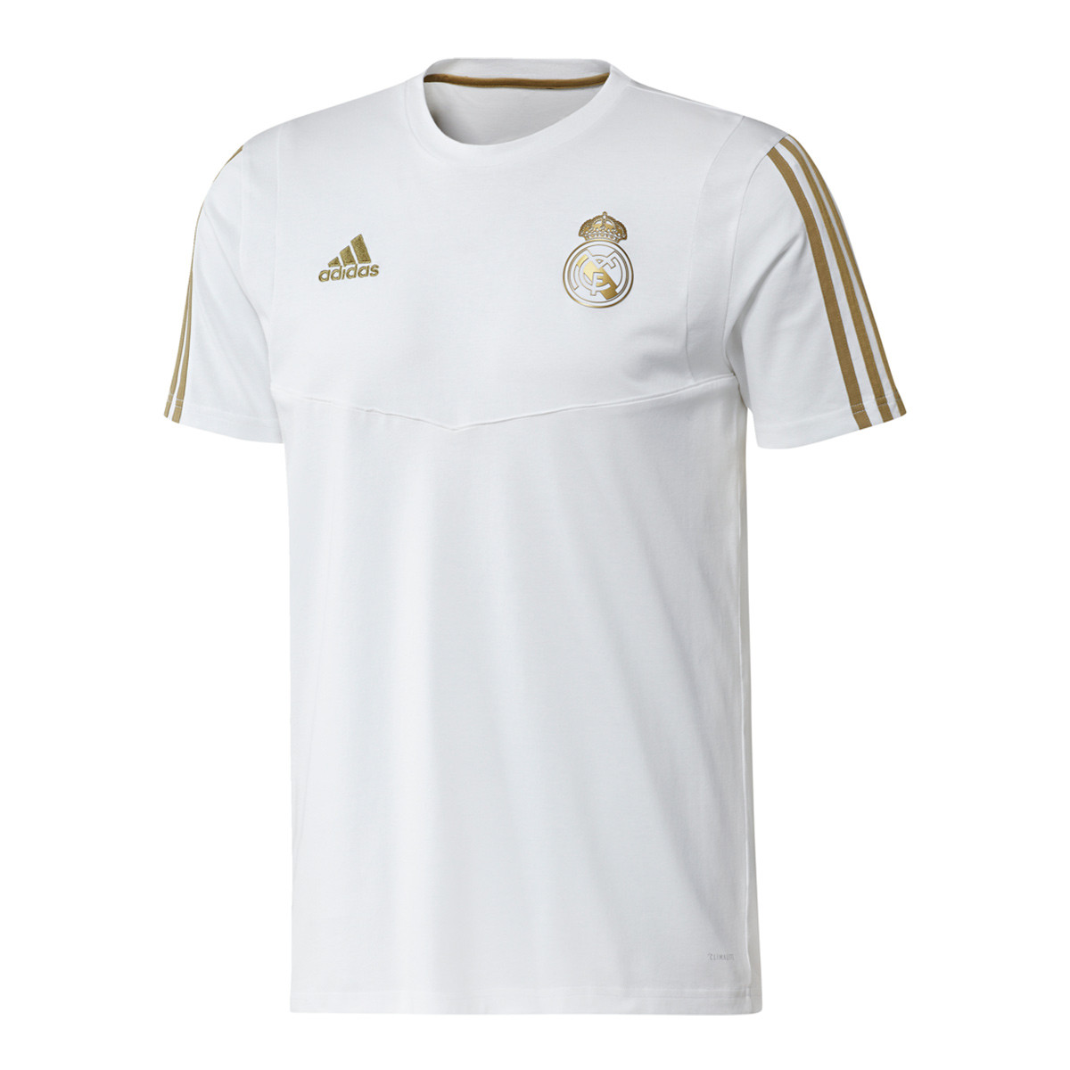 white and gold real madrid jersey