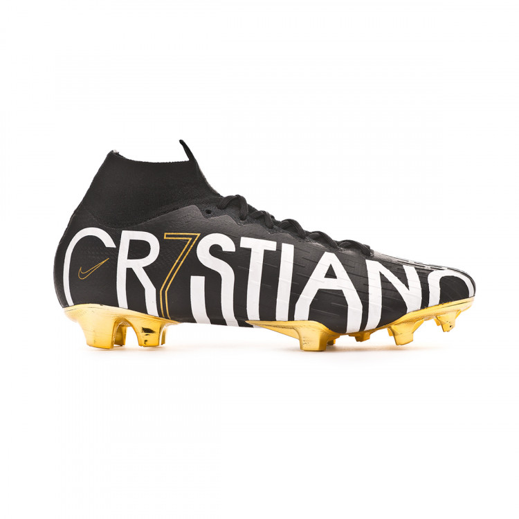 nike mercurial cr7 white and gold