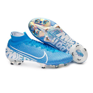 Football Boots Nike Mercurial Superfly Vii Elite Fg Blue Hero White Volt Obsidian Futbol Emotion