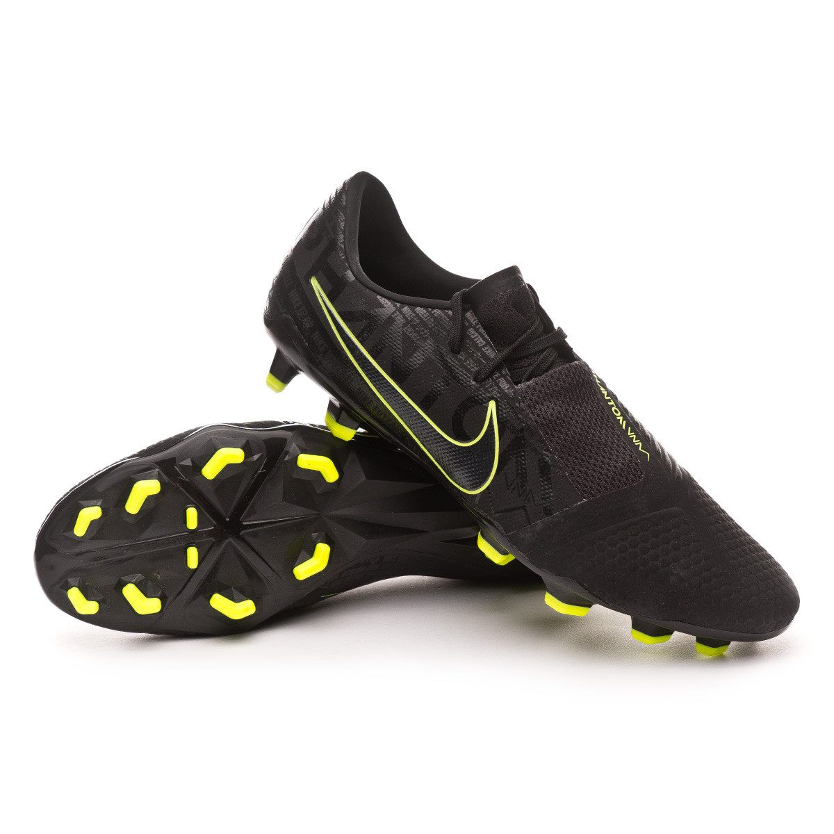 Football Boots Nike Phantom Venom Pro FG Black-Volt - Football store Fútbol  Emotion