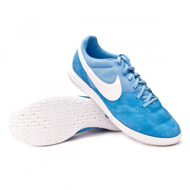 Futsal Boot Nike Tiempo Premier II Sala IC Photo blue-White-University blue  - Football store Fútbol Emotion