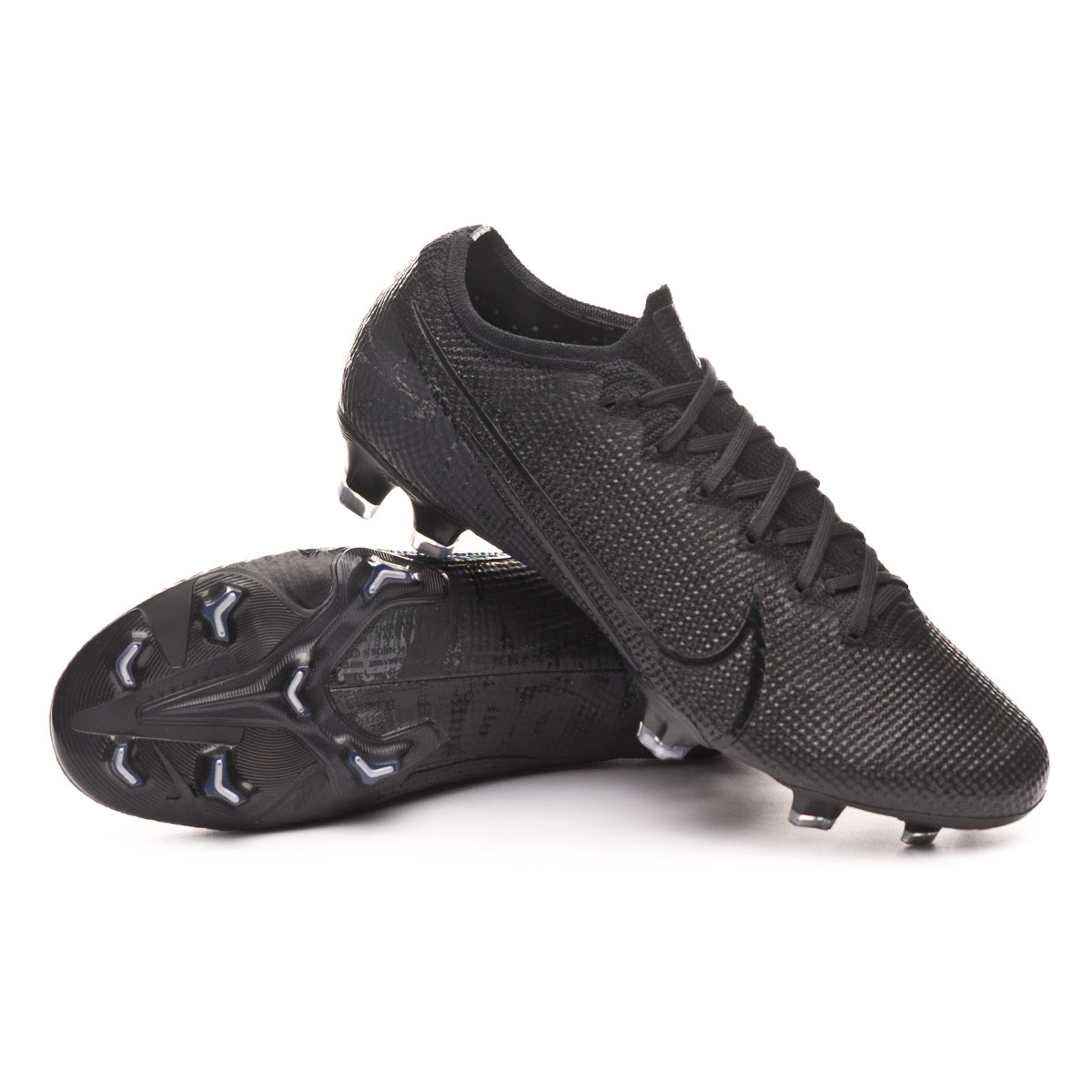 Football Boots Nike Mercurial Vapor XIII Elite FG Black-Matte  silver-Metallic cool grey - Football store Fútbol Emotion