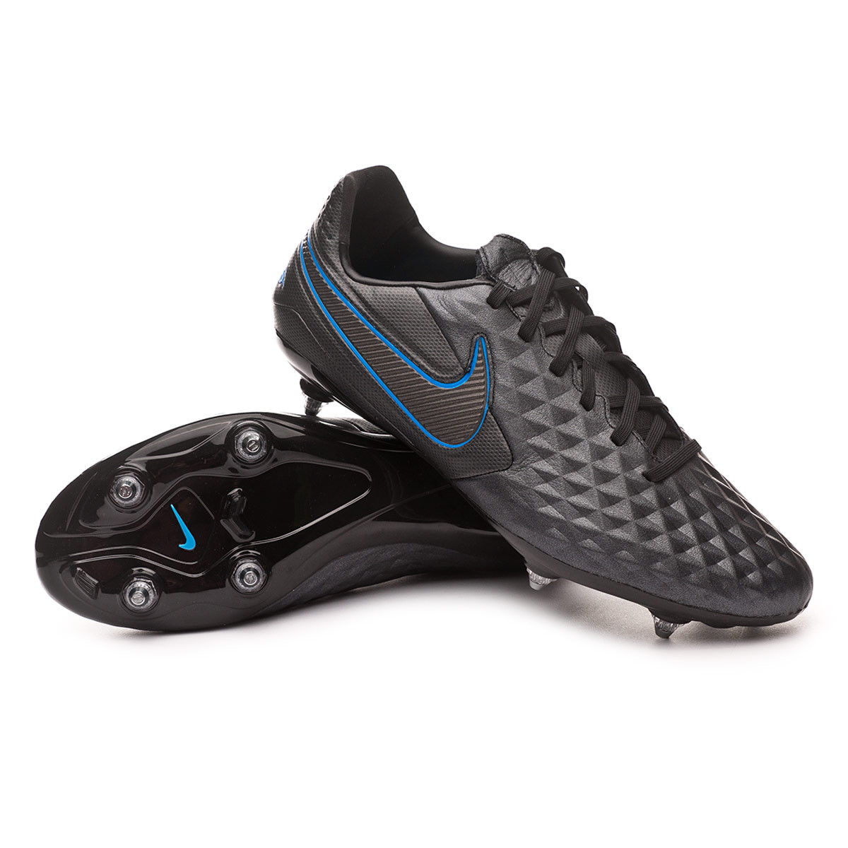 nike football boots black and blue