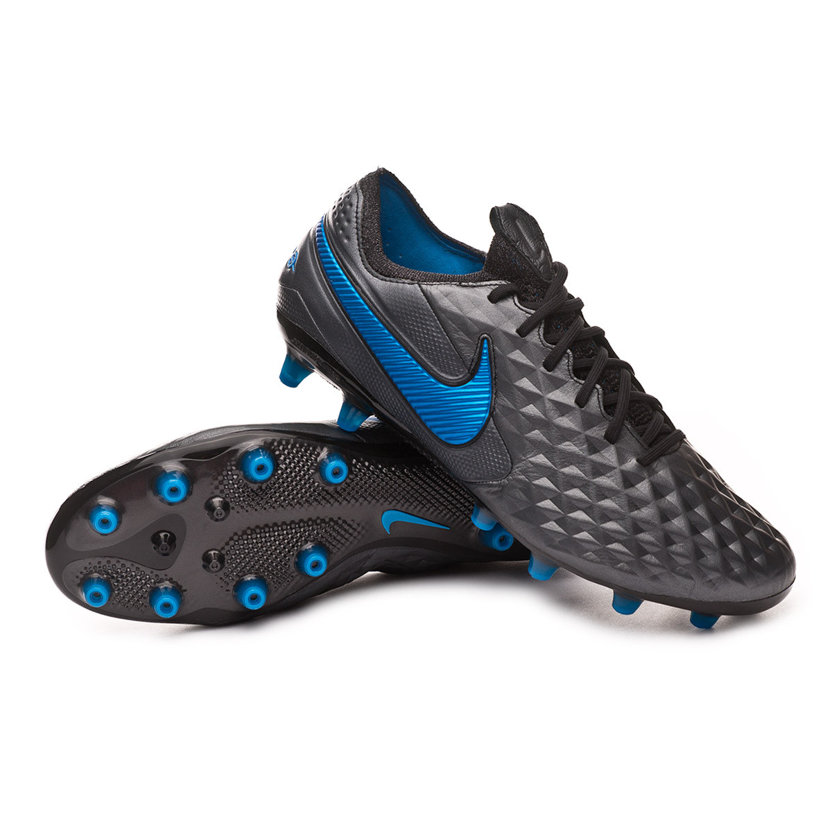 Football Boots Nike Tiempo Legend VIII Elite AG-Pro Black-Blue hero -  Football store Fútbol Emotion