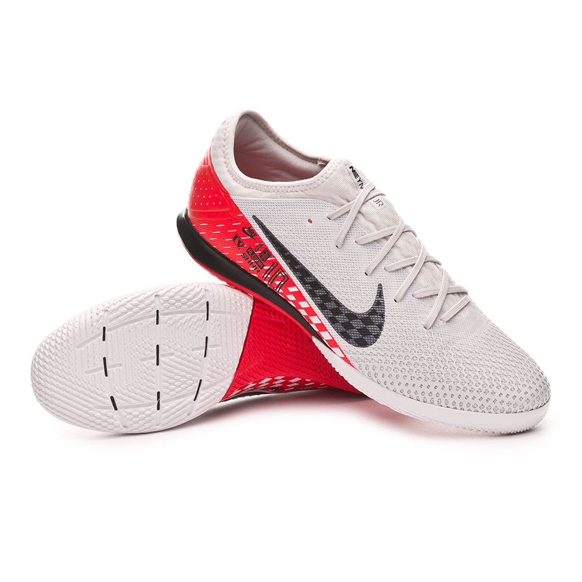 Futsal Boot Nike Mercurial Vapor XIII Pro IC Neymar Jr Platinum  tint-Black-Red orbit - Football store Fútbol Emotion
