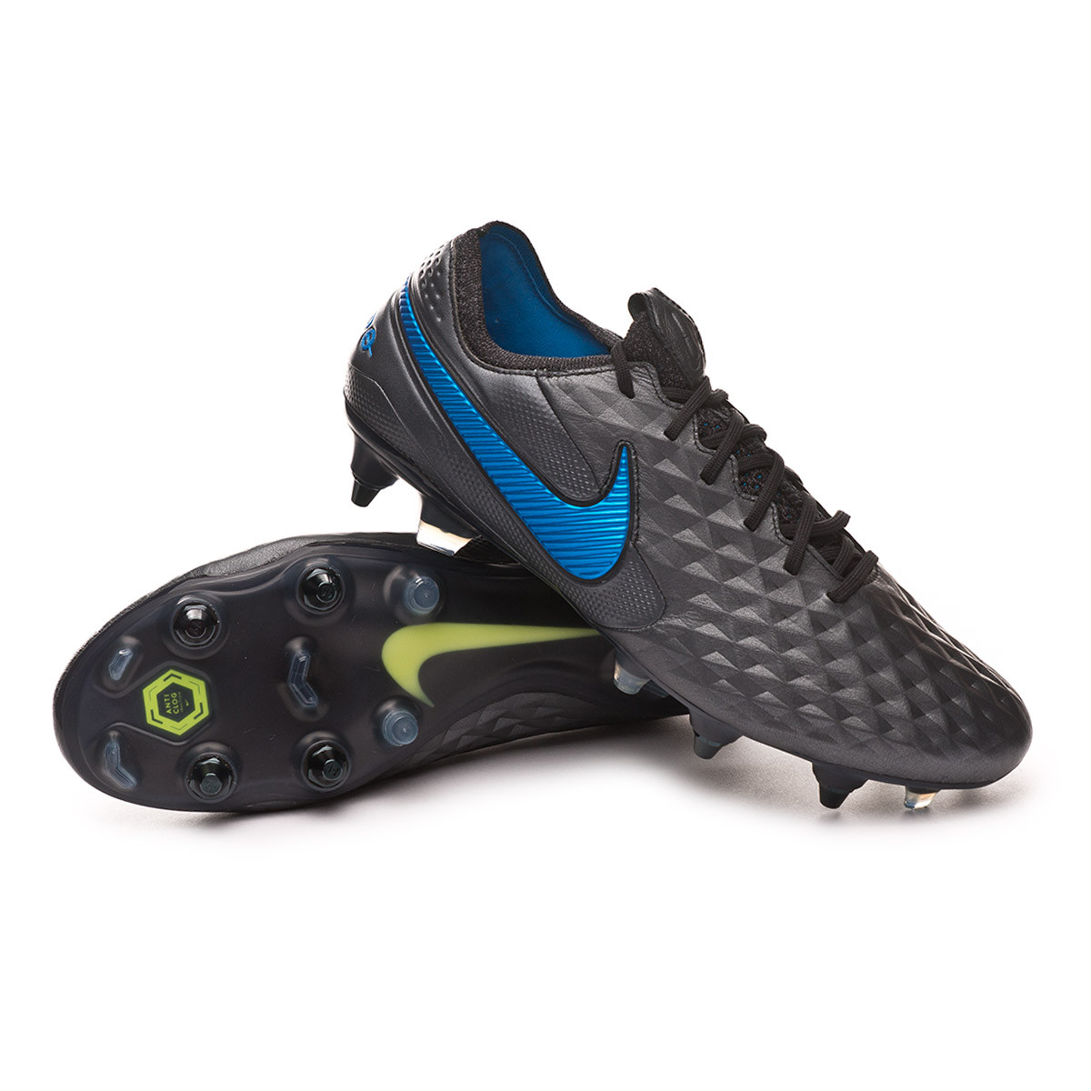 Football Boots Nike Tiempo Legend VIII Elite SG-PRO Anti-Clog Traction  Black-Blue hero - Football store Fútbol Emotion