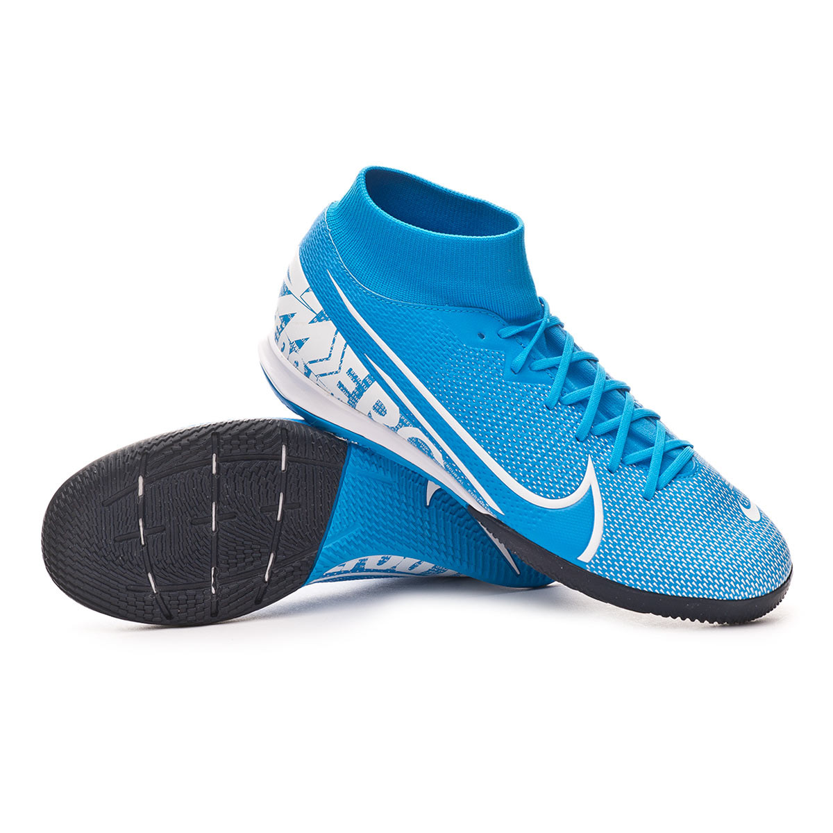 Zapatilla Nike Mercurial Superfly VII Academy IC Blue hero-White-Obsidian -  Tienda de fútbol Fútbol Emotion