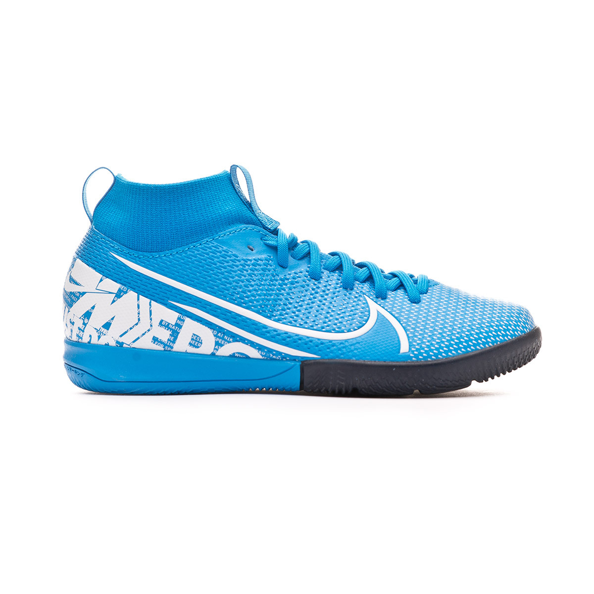 Zapatilla Nike Mercurial Superfly VII Academy IC Niño Blue  hero-White-Obsidian - Tienda de fútbol Fútbol Emotion