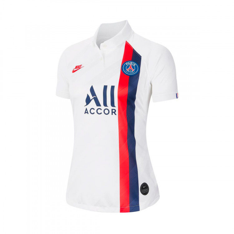 Camiseta Nike Paris Saint-Germain Breathe Stadium Tercera Equipación 2019-2020  Mujer White-University red - Tienda de fútbol Fútbol Emotion