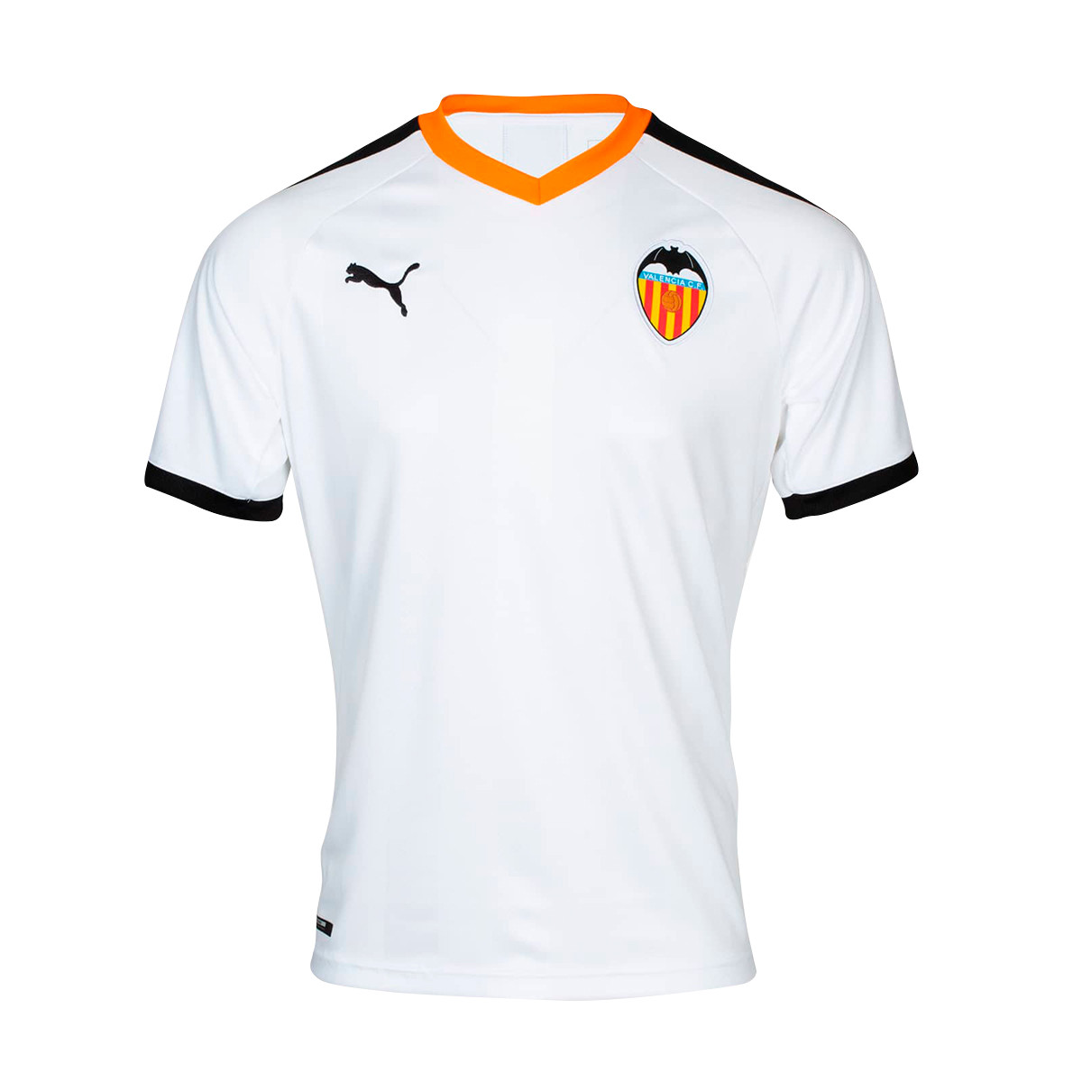 Camiseta Puma Valencia CF Primera Equipación 2019-2020 Niño Puma white-Puma  black-Vibrant orange - Tienda de fútbol Fútbol Emotion