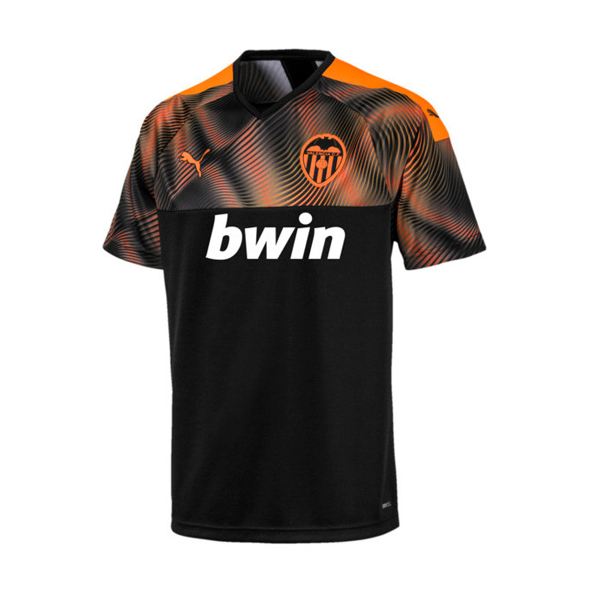 Camiseta Puma Valencia CF Segunda Equipación 2019-2020 Puma black-Vibrant  orange - Tienda de fútbol Fútbol Emotion