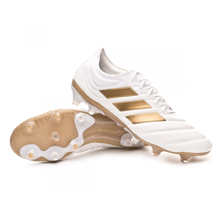 adidas white and gold boots