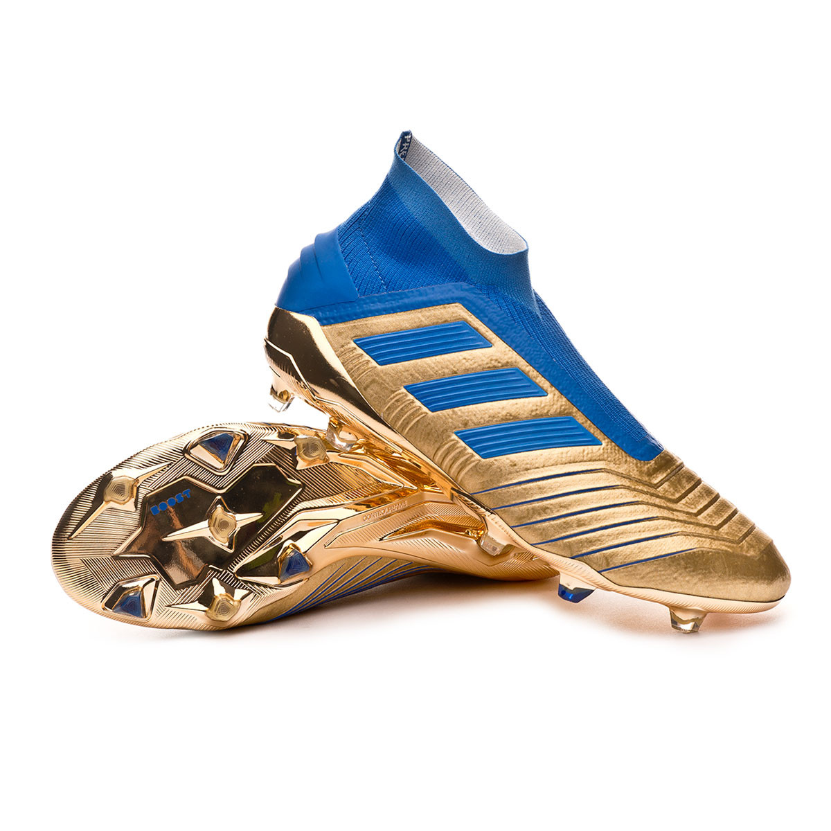 Scarpe adidas Predator 19+ FG Gold metallic-Football blue-White - Negozio  di calcio Fútbol Emotion