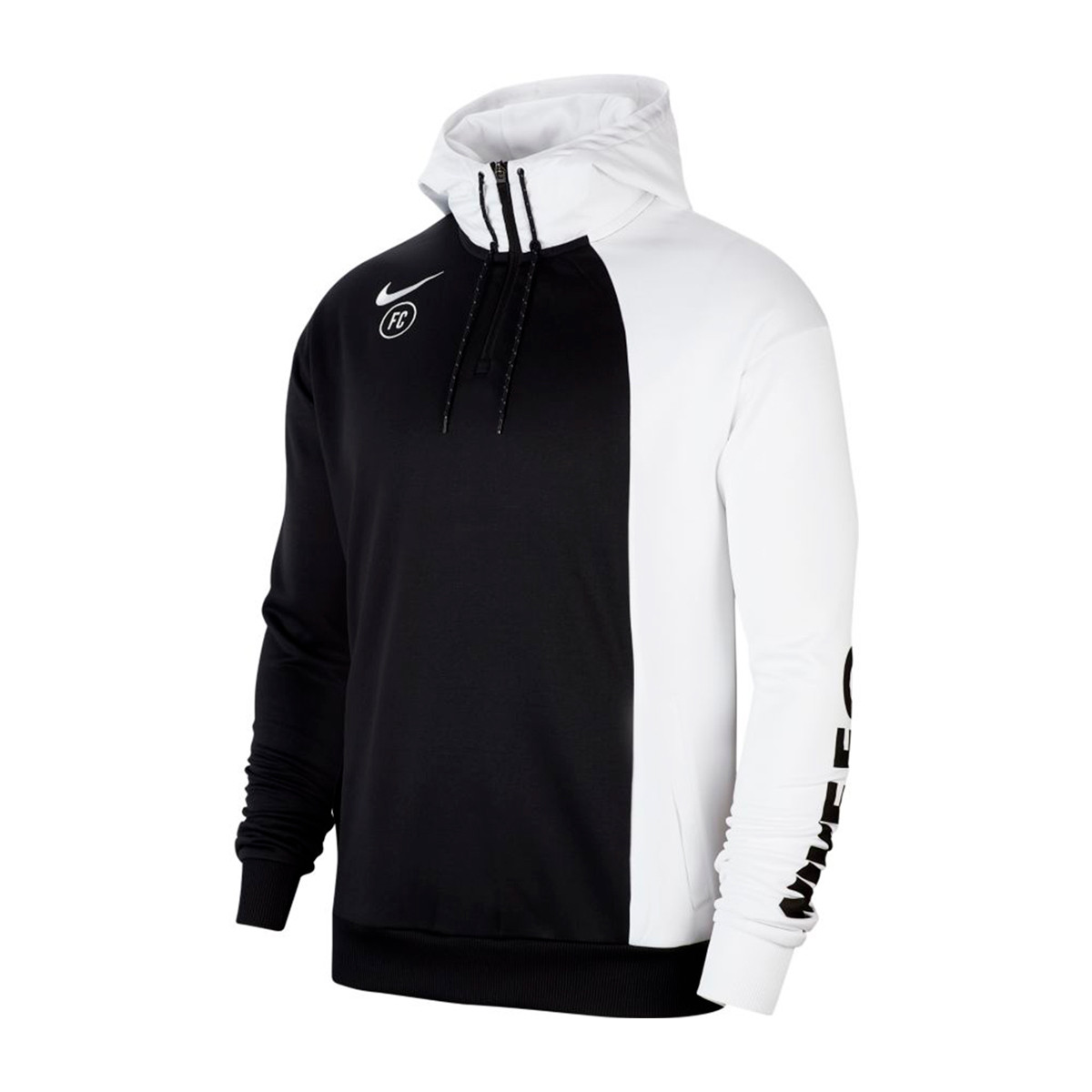 Sudadera Nike Nike F.C. Hoodie White-Black - Tienda de fútbol 