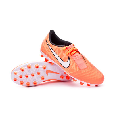 bright orange football boots