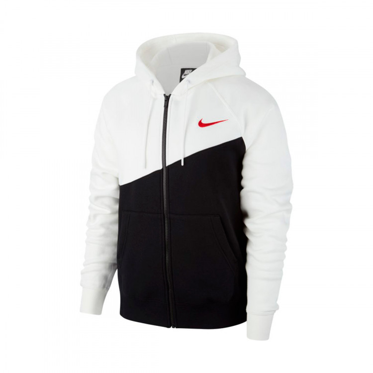 nike white and red hoodie