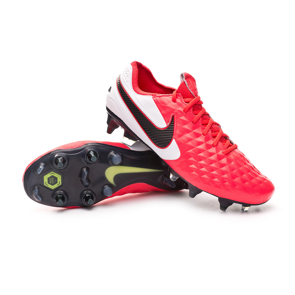 Football Boots Nike Tiempo Legend VIII Elite SG-PRO Anti-Clog Traction  Laser crimson-Black-White - Football store Fútbol Emotion