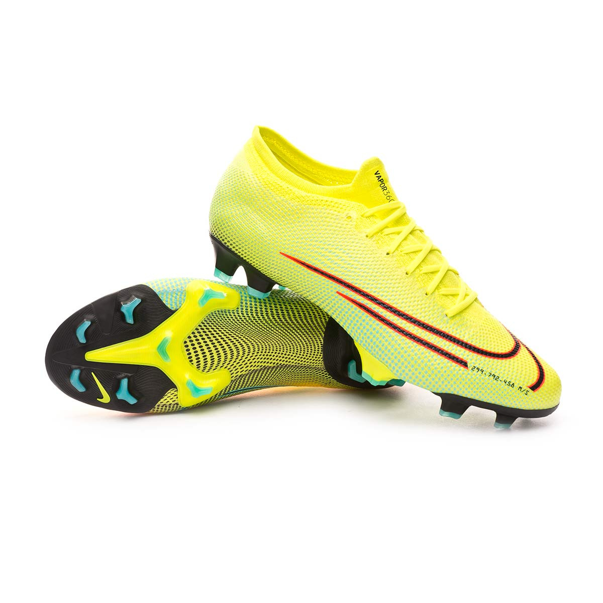 Football Boots Nike Mercurial Vapor XIII Pro MDS 2 FG Lemon venom-Black-Aurora  green - Football store Fútbol Emotion