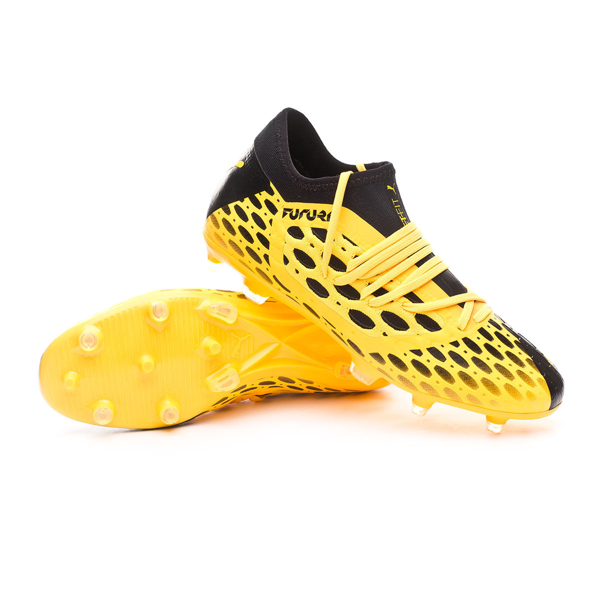 Football Boots Puma Future 5 3 Netfit Fg Ag Ultra Yellow Puma