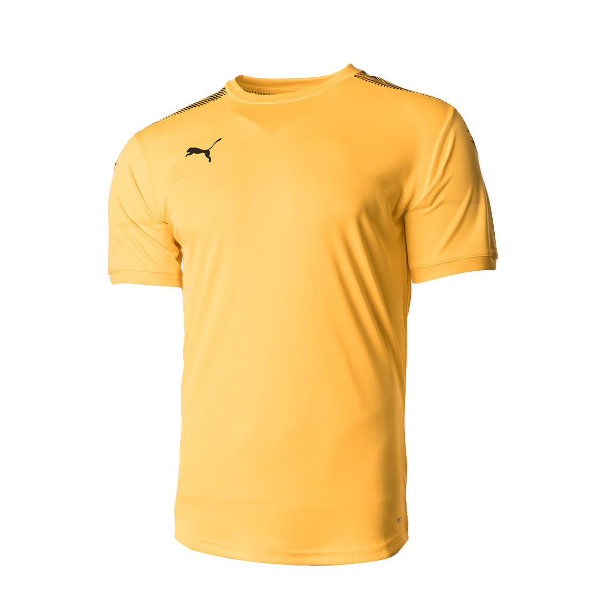 black and yellow puma shirt