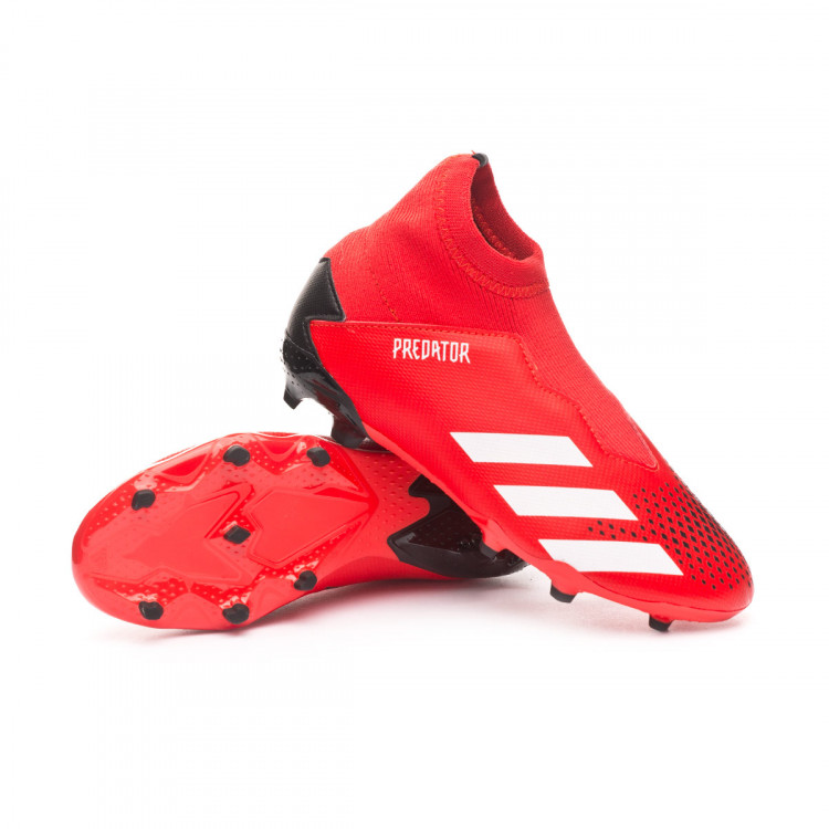 predator boots red