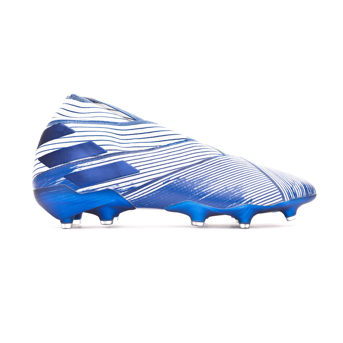 Bota de fútbol adidas Nemeziz 19+ FG White-Team royal blue - Tienda de fútbol  Fútbol Emotion