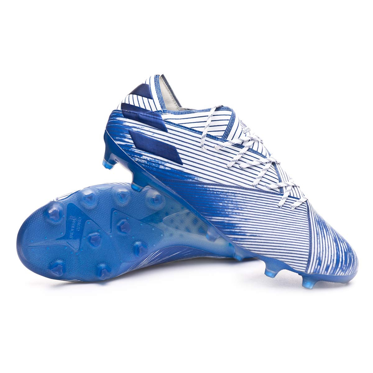 Football Boots adidas Nemeziz 19.1 AG White-Team royal blue - Football  store Fútbol Emotion