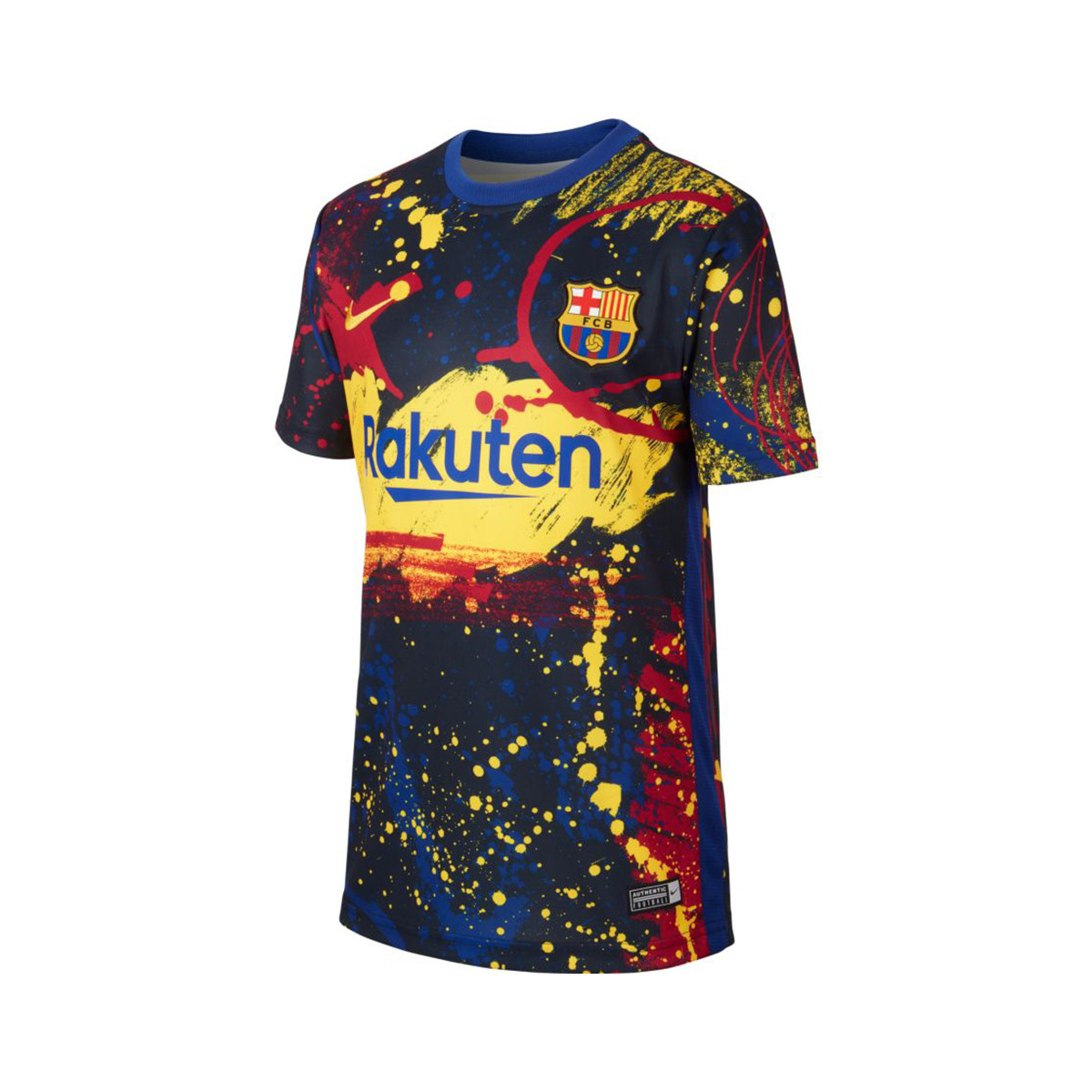 Camiseta Nike FC Barcelona Breathe Pre Match 2019-2020 Niño Dark  obsidian-Deep royal blue - Tienda de fútbol Fútbol Emotion