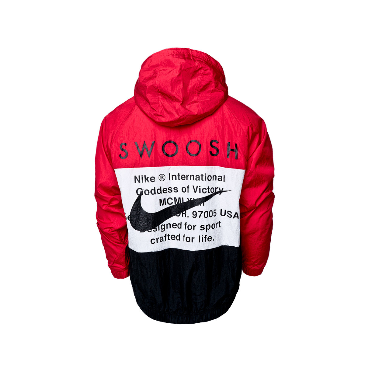 nike sportswear swoosh hoodie red
