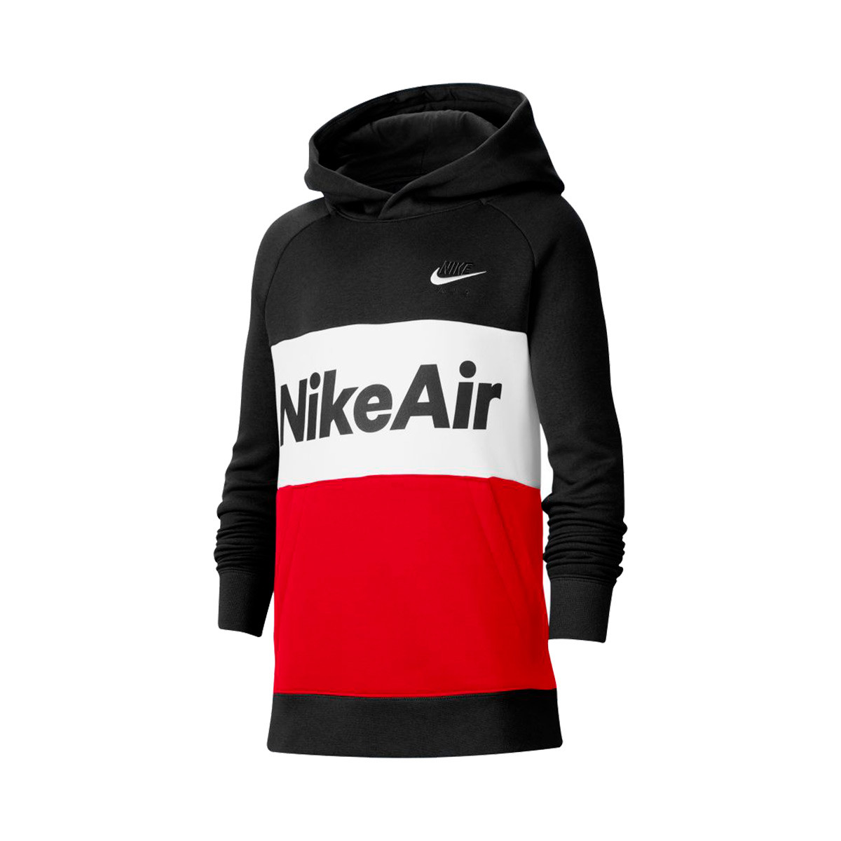 Sudadera Nike Sportswear Nike Air Hoodie Niño Black-University red-White -  Tienda de fútbol Fútbol Emotion