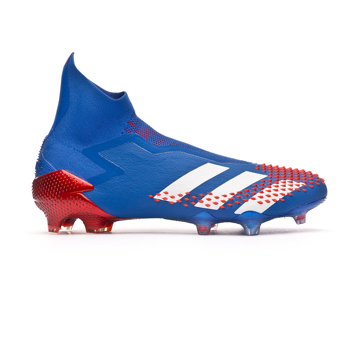blue and red football boots