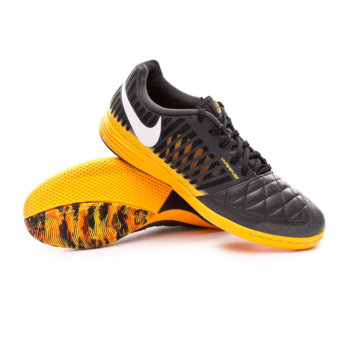 Futsal Boot Nike Lunar Gato II Dark smoke grey-White-Laser orange-Total  oran - Football store Fútbol Emotion