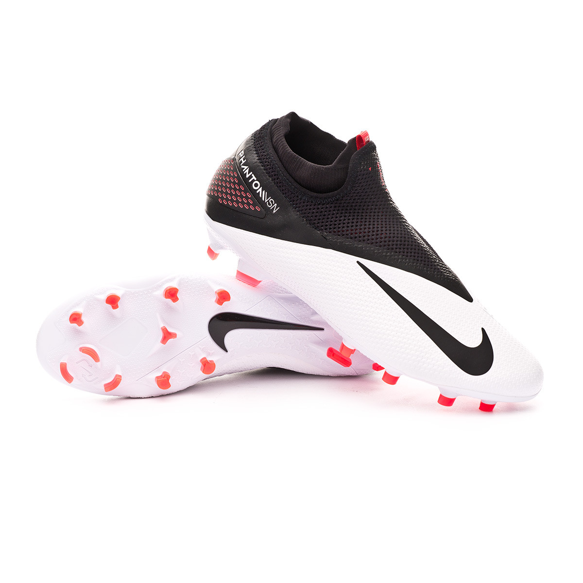 Scarpe Nike Phantom Vision II Pro DF FG White-Black-Laser crimson - Negozio  di calcio Fútbol Emotion