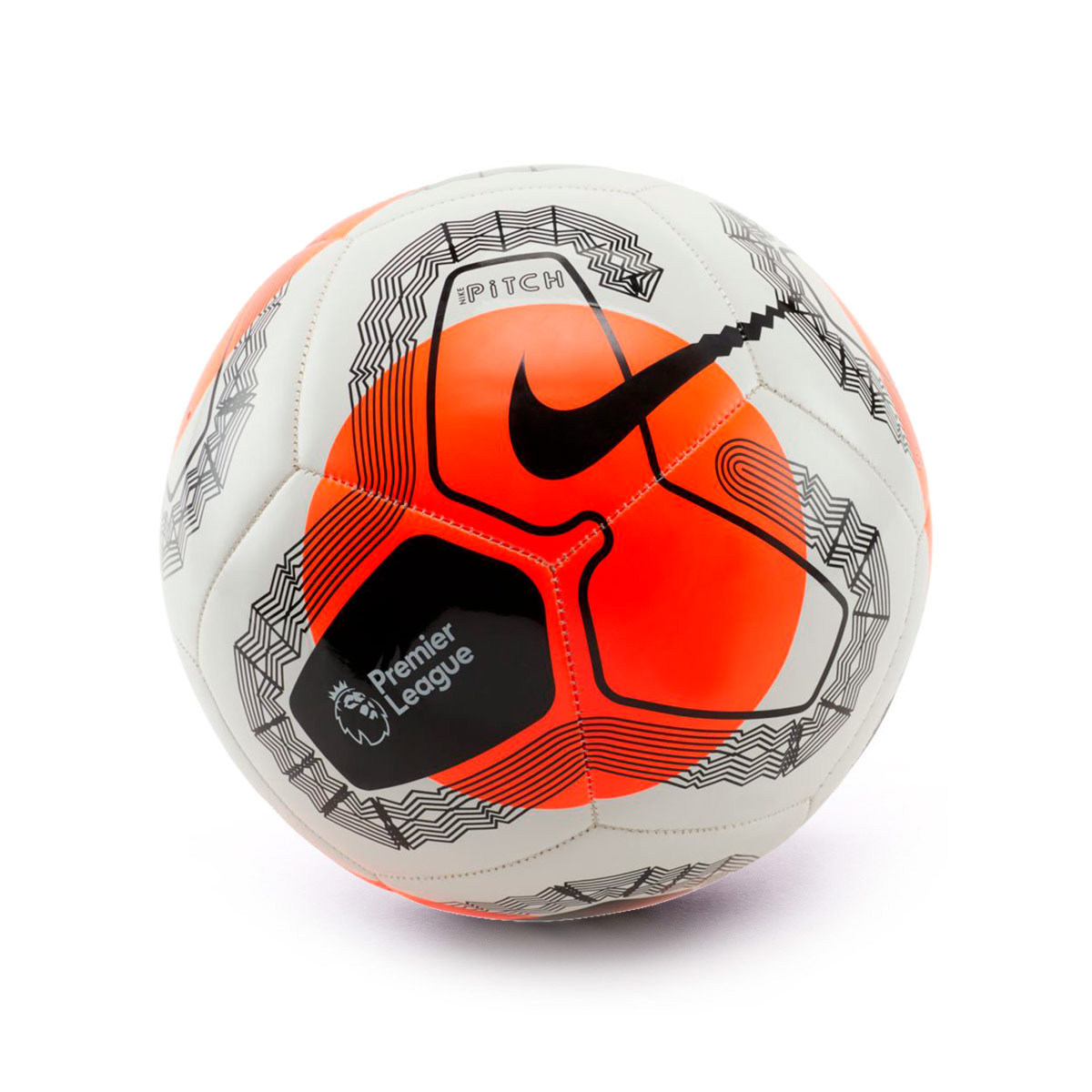 red and white premier league ball