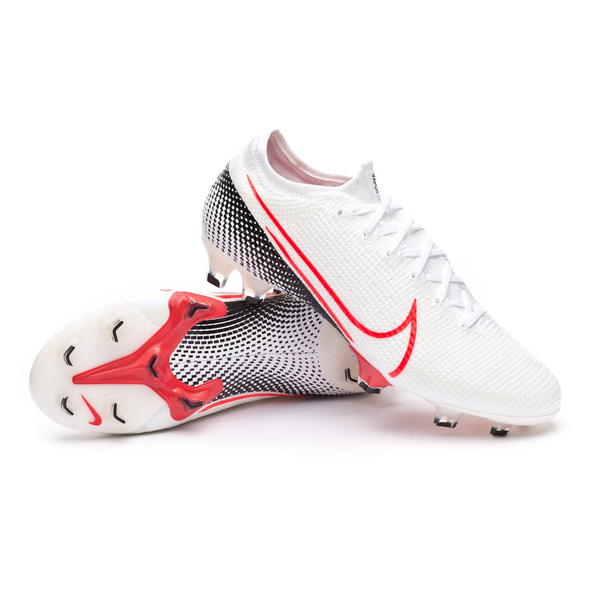 Bota de fútbol Nike Mercurial Vapor XIII Elite FG White-Laser crimson-Black  - Tienda de fútbol Fútbol Emotion