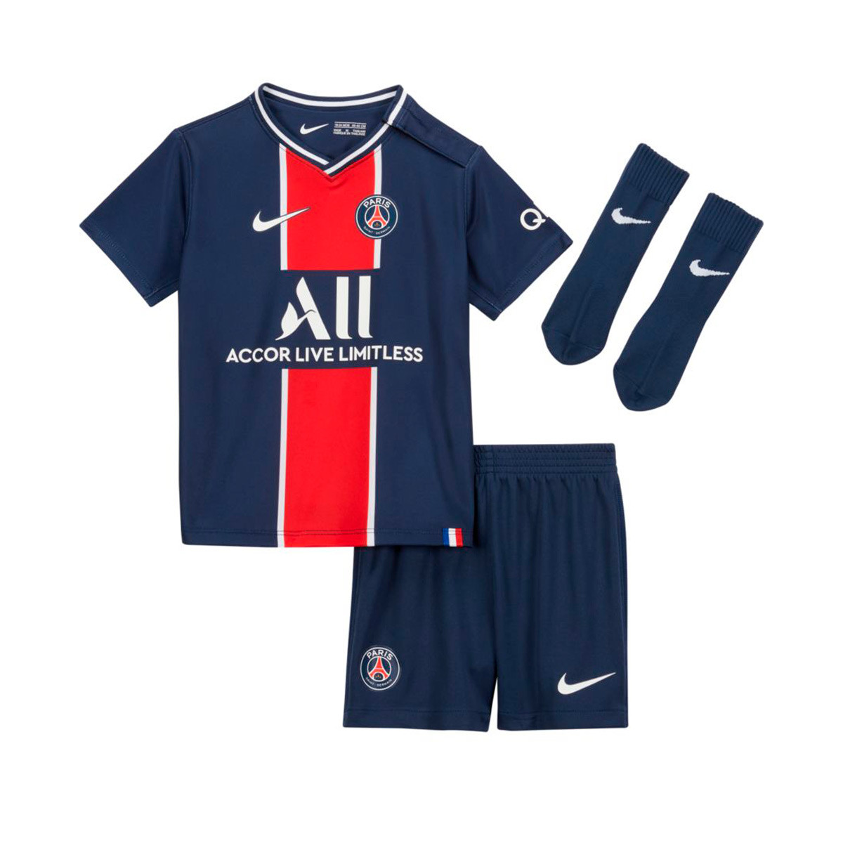 Conjunto Nike Paris Saint-Germain Primera Equipación 2020-2021 Bebe  Midnight navy-White - Tienda de fútbol Fútbol Emotion