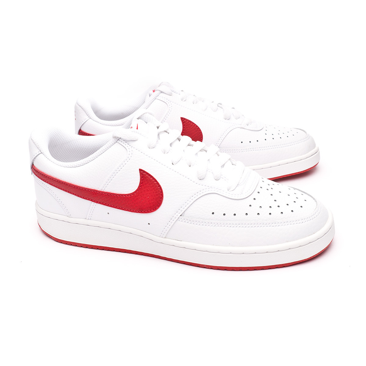 red and white nike court vision