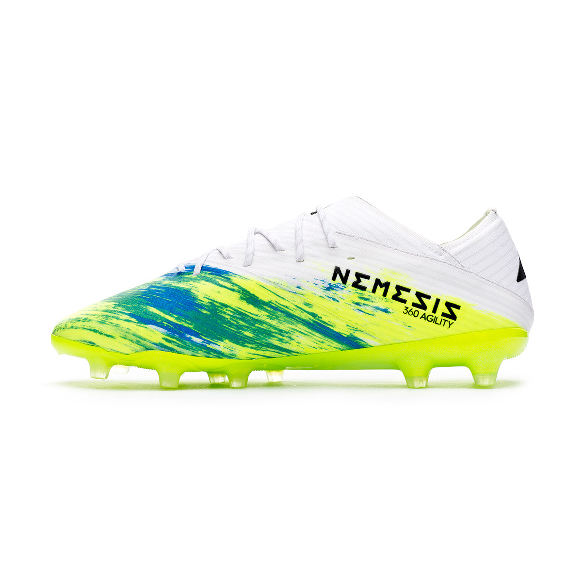 adidas green and white football boots