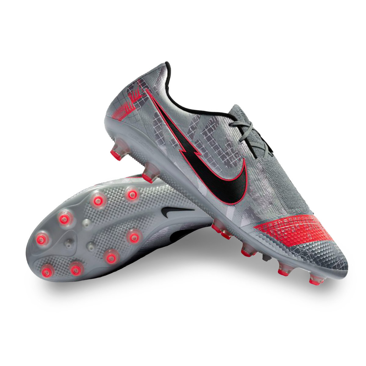 Football Boots Nike Phantom Venom Elite AG-Pro Metallic bomber  grey-Black-Particle grey-Lase - Football store Fútbol Emotion