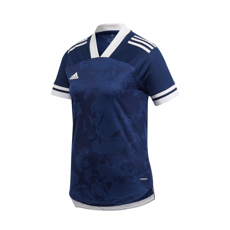 navy blue and white adidas shirt