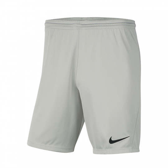 Shorts Nike Park III Knit Niño Pewter Grey-Black - Fútbol Emotion