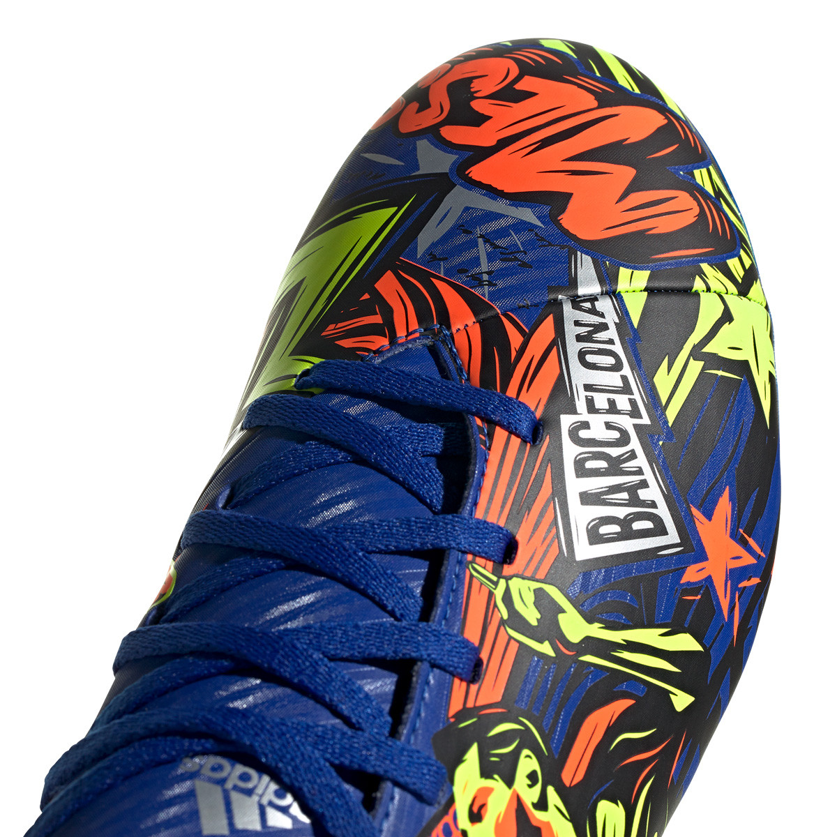 Football Boots Adidas Nemeziz Messi 19 4 Fxg Team Royal Blue Silver Metallic Solar Yellow Futbol Emotion